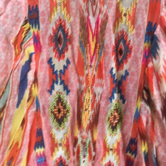 Anthropologie Tanvi Kedia Shivali blouse pink S - Picture 4 of 7